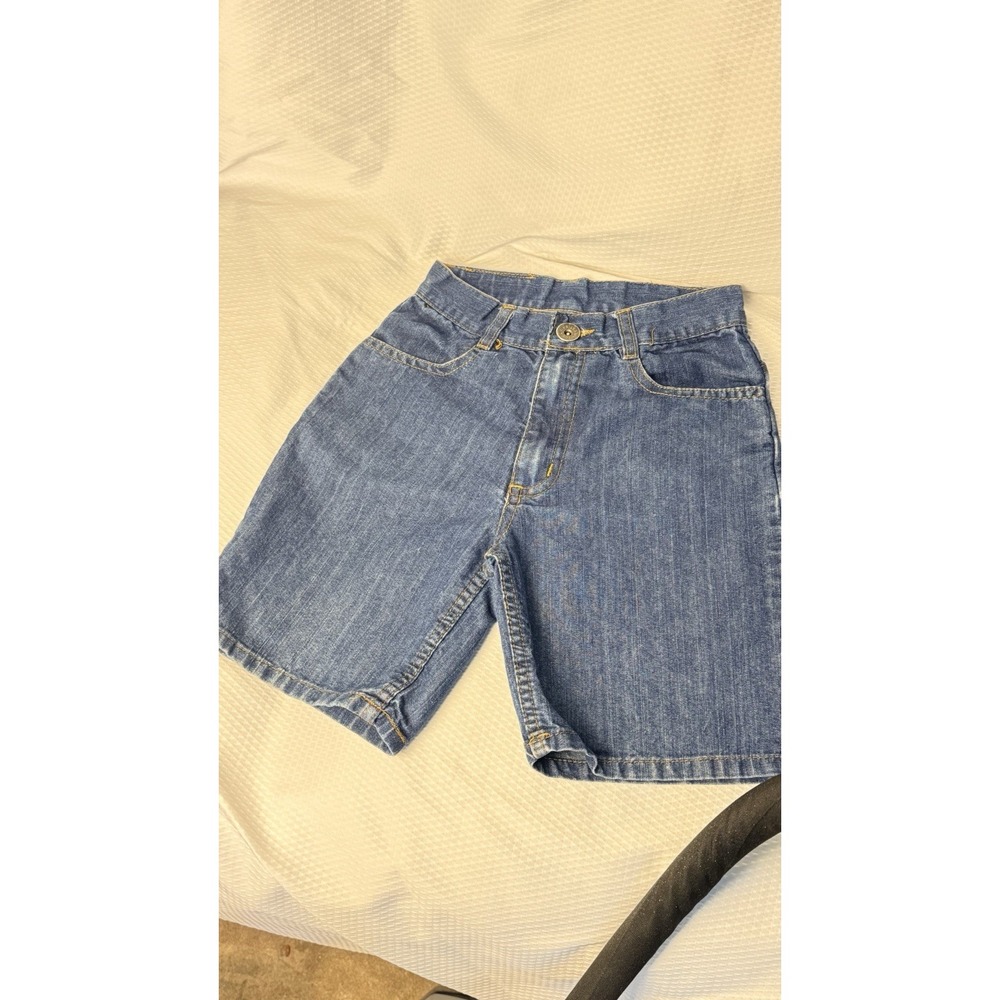 Vintage Mecca USA Boys BlueJean Shorts M5 Waist 24" Cotton 3 Color Mecca Pocket - Picture 4 of 5